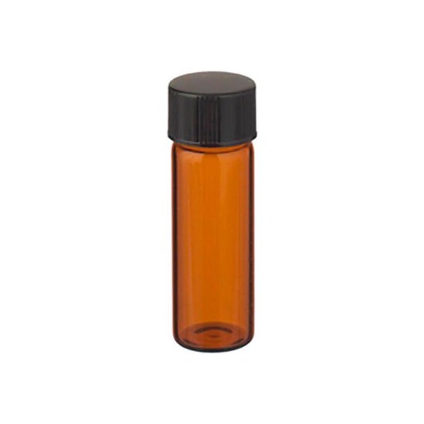 Cp Lab Safety. Wheaton 4ML Solid Top Amber Vials in a box, PTFE /Rubber Liner, Case of 144 W224682 - main